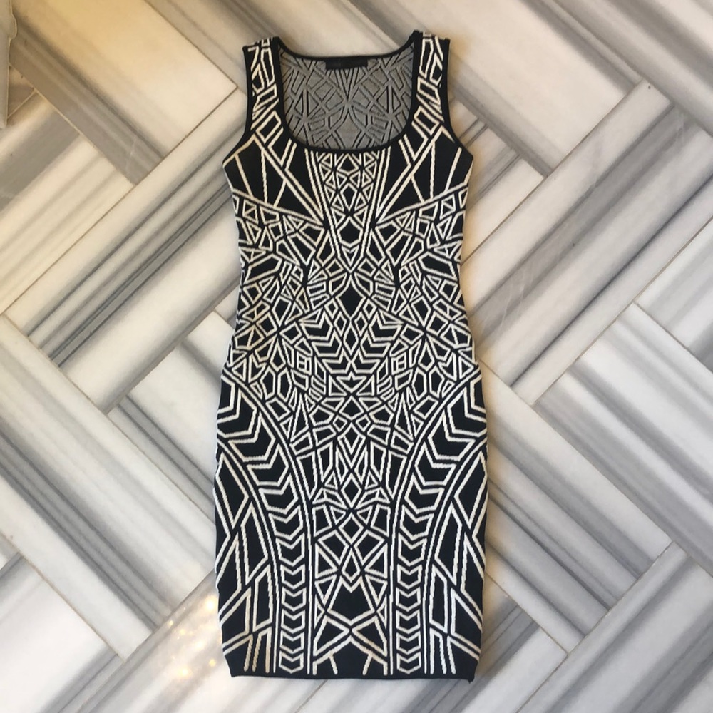 RVN Black and White Dress